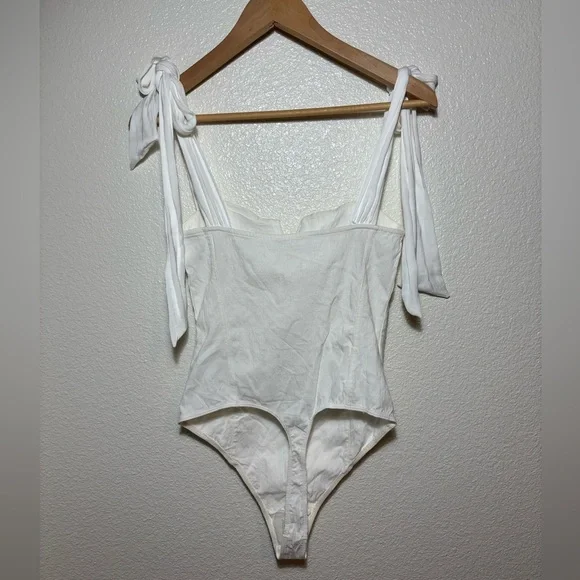Intimately Free People Tie-Shoulder Bodysuit Size Medium | bodycon | bohemian | - Picture 4 of 8